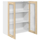 Hængeskab med dør Sonoma eg 80 x 31 x 100 cm Konstrueret træ