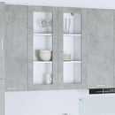 Hængeskab med dør Beton Grå 80 x 31 x 100 cm Konstrueret træ