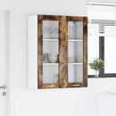 Hængeskab med dør Røget eg 80 x 31 x 100 cm Konstrueret træ