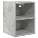 Hængeskab Beton Grå 30 x 29,5 x 40 cm Konstrueret træ