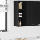 Hængeskab Sort eg 30 x 29,5 x 80 cm Konstrueret træ