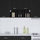 Hængeskab Sort eg 30 x 29,5 x 80 cm Konstrueret træ