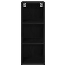 Hængeskab Sort eg 30 x 29,5 x 80 cm Konstrueret træ