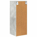Hængeskab Beton Grå 30 x 29,5 x 80 cm Konstrueret træ