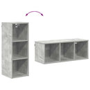 Hængeskab Beton Grå 30 x 29,5 x 80 cm Konstrueret træ