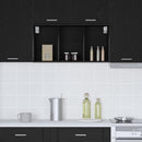 Hængeskab Sort eg 40 x 29,5 x 80 cm Konstrueret træ