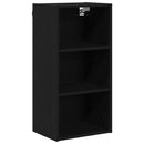 Hængeskab Sort eg 40 x 29,5 x 80 cm Konstrueret træ