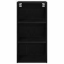 Hængeskab Sort eg 40 x 29,5 x 80 cm Konstrueret træ