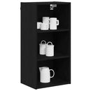 Hængeskab Sort eg 40 x 29,5 x 80 cm Konstrueret træ
