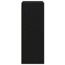 Hængeskab Sort eg 40 x 29,5 x 80 cm Konstrueret træ