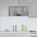 Hængeskab Beton Grå 40 x 29,5 x 80 cm Konstrueret træ