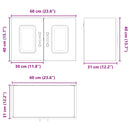 Panel til opvaskemaskine Kalmar Gammelt træ 60 x 31 x 40 cm