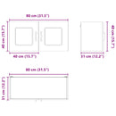 Panel til opvaskemaskine Kalmar Sonoma eg 80 x 31 x 40 cm