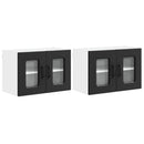 Panel til opvaskemaskine Kalmar 2 pcs Sort 60 x 31 x 40 cm