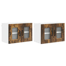 Panel til opvaskemaskine Kalmar 2 pcs Røget eg 60 x 31 x 40 cm