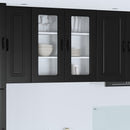 Panel til opvaskemaskine Kalmar 2 pcs Sort 40 x 31 x 80 cm