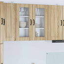 Panel til opvaskemaskine Kalmar 2 pcs Sonoma eg 40 x 31 x 80 cm