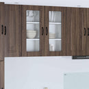 Panel til opvaskemaskine Kalmar Brun eg 40 x 31 x 80 cm