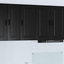 Panel til opvaskemaskine Kalmar Sort 40 x 31 x 80 cm