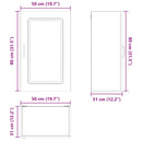 Panel til opvaskemaskine Kalmar Gammelt træ 50 x 31 x 80 cm