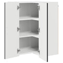 Panel til opvaskemaskine Kalmar Sort 57 x 57 x 80 cm