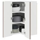 Panel til opvaskemaskine Kalmar Brun eg 57 x 57 x 80 cm