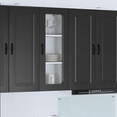 Panel til opvaskemaskine Kalmar Sort 40 x 31 x 100 cm