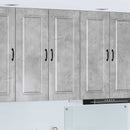 Panel til opvaskemaskine Kalmar Beton Grå 80 x 31 x 100 cm