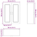Panel til opvaskemaskine Kalmar Brun eg 80 x 31 x 100 cm