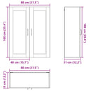 Panel til opvaskemaskine Kalmar Høj gloss hvid 80 x 31 x 100 cm