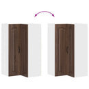 Panel til opvaskemaskine Kalmar Brun eg 57 x 57 x 100 cm