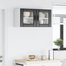 Væglågskab LUCCA 2 pcs Sort 40 x 31 x 40 cm Konstrueret træ