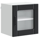 Væglågskab LUCCA 2 pcs Sort 40 x 31 x 40 cm Konstrueret træ