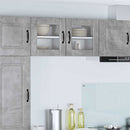 Væglågskab LUCCA 2 pcs Betongrå 40 x 31 x 40 cm Konstrueret træ