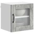 Væglågskab LUCCA 2 pcs Betongrå 40 x 31 x 40 cm Konstrueret træ