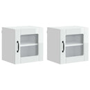 Væglågskab LUCCA 2 pcs Hvid højglans 40 x 31 x 40 cm
