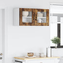 Væglågskab LUCCA 2 pcs Røget eg 40 x 31 x 40 cm Konstrueret træ