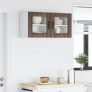 Væglågskab LUCCA 2 pcs Brunt eg 40 x 31 x 40 cm Konstrueret træ