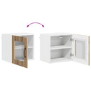 Væglågskab LUCCA 2 pcs Artisan-eg Konstrueret træ