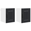 Vægskab LUCCA 2 pcs Sort 30 x 31 x 40 cm Konstrueret træ