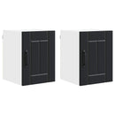 Vægskab LUCCA 2 pcs Sort 30 x 31 x 40 cm Konstrueret træ