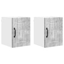Vægskab LUCCA 2 pcs Betongrå 30 x 31 x 40 cm Konstrueret træ