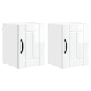 Vægskab LUCCA 2 pcs Hvid højglans 30 x 31 x 40 cm