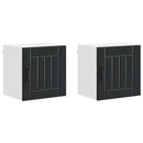 Vægskab LUCCA 2 pcs Sort 40 x 31 x 40 cm Konstrueret træ
