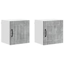 Vægskab LUCCA 2 pcs Betongrå 40 x 31 x 40 cm Konstrueret træ