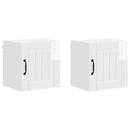 Vægskab LUCCA 2 pcs Hvid højglans 40 x 31 x 40 cm
