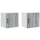 Vægskab LUCCA 2 pcs Grå sonoma-eg 40 x 31 x 40 cm