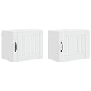 Vægskab LUCCA 2 pcs Hvid 50 x 31 x 40 cm Konstrueret træ