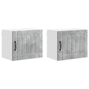 Vægskab LUCCA 2 pcs Betongrå 50 x 31 x 40 cm Konstrueret træ