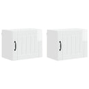 Vægskab LUCCA 2 pcs Hvid højglans 50 x 31 x 40 cm